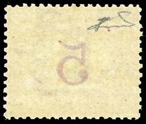 1870 - 5 cent. ocra e carminio ... 