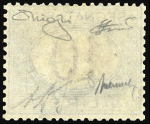 1874 - 10 lire azzurro, cifre ... 