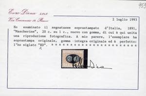 1890/91 - Mascherine, serie ... 