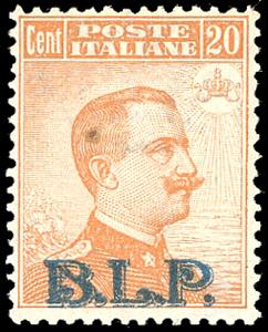 1922/23 - 20 cent. soprastampa BLP del II ... 
