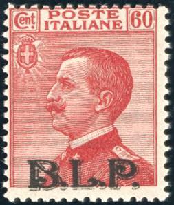 1922/23 - 60 cent. soprastampa BLP del II ... 