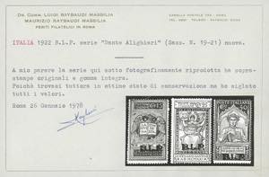 1922 - Dante Alighieri, non ... 