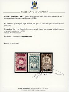 1922 - Dante Alighieri, non ... 