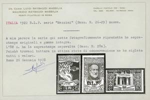 1922 - Mazzini, non emessi, ... 