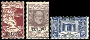 1922 - Mazzini, non emessi, soprastampati ... 