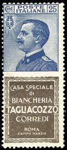 1924 - 25 cent. Tagliacozzo (8), nuovo, ... 