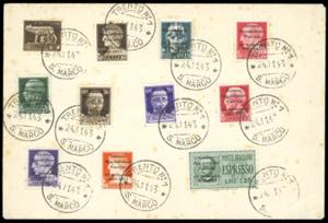 1943 - Undici valori della serie Imperiale ... 