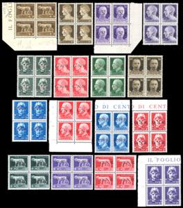 1943 - Soprastampati G.N.R., tiratura di ... 