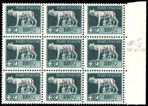 1943 - 2,55 lire, soprastampa G.N.R. di ... 