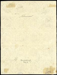 1859 - 15 cent. bruno (13), blocco ... 