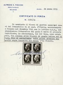 1943 - 25 cent., soprastampa ... 