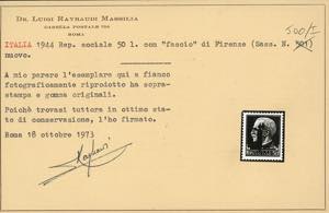 1944 - 50 lire soprastampato ... 
