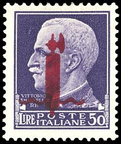 1944 - 50 lire soprastampato fascio in ... 