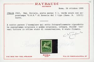 1943 - Soprastampati G.N.R. di ... 