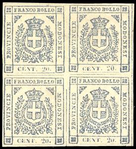 1859 - 20 cent. ardesia violaceo (15), ... 