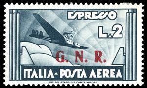 1943 - 2 lire ardesia aeroespresso, ... 