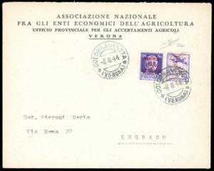 1944 - 50 cent. Aeronautica, soprastampa ... 