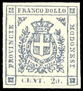 1859 - 20 cent. ardesia violaceo (15), ... 