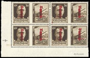 1944 - 30 cent. Esercito, soprastampa fascio ... 