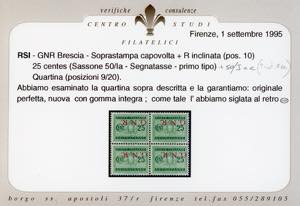 1943 - 25 cent., soprastampa ... 