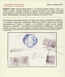 1859 - 20 cent. ardesia violaceo ... 