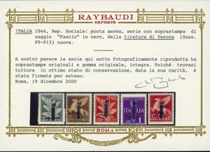 POSTA AEREA 1944 - Soprastampati ... 