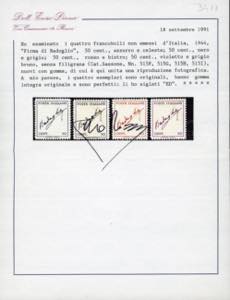 1944 - Badoglio, senza filigrana, ... 