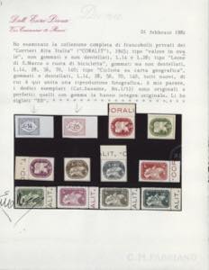 CORALIT 1945 - Cifra in un ovale, ... 