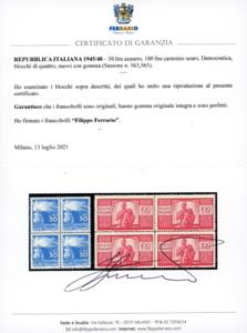 1945/48 - Democratica (543/565), ... 