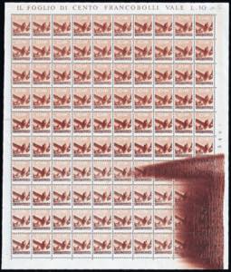 1945 - 10 cent. Democratica (543), foglio ... 