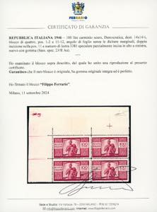 1946 - 100 lire Democratica, I ... 