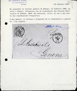 1860 - 20 cent. lilla violaceo ... 