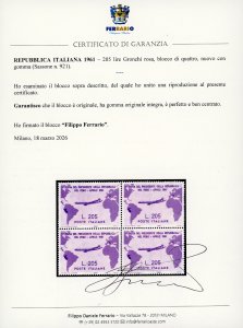 1961 - 205 lire Gronchi Rosa ... 