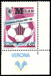 1988 - 650 lire Milan azzurro, anziché ... 