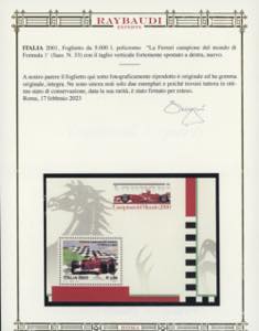 2001 - Foglietto Ferrari (33), ... 