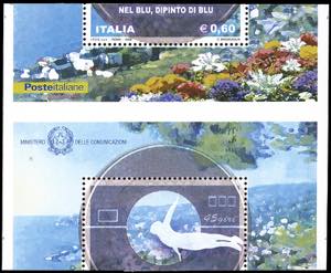 2008 - Foglietto Nel blu, dipinto di blu ... 