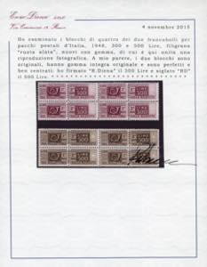 1946/51 - Filigrana ruota, serie ... 