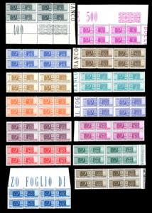 1946/51 - Filigrana ruota, serietta di 14 ... 