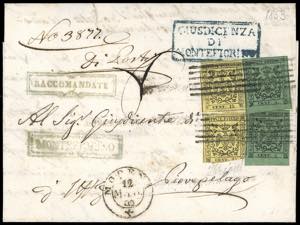 MONTEFIORINO, 6 sbarre con cartella ... 