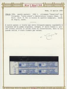 1954 - 1.000 lire Cavallino, ... 