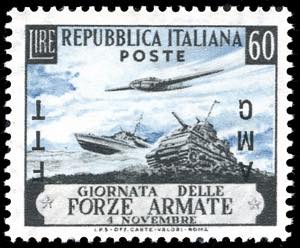 1952 - 60 lire Forze Armate, soprastampa ... 