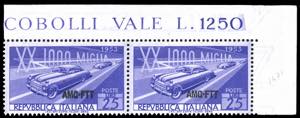 1953 - 25 lire Mille Miglia, doppia ... 