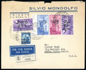 POSTA AEREA 1950 - 300 e 500 lire ... 