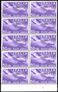 POSTA AEREA 1954 - 50 lire, nuovo tipo di ... 