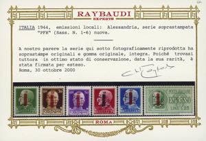 ALESSANDRIA 1944 - Soprastampati, ... 