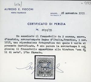 TRENTINO ALTO ADIGE 1918 - 2 k. ... 