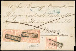 1858 - 2 grana I tavola, tre esemplari, 1 ... 