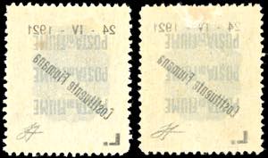 FIUME 1921 - 2 lire e 10 lire ... 