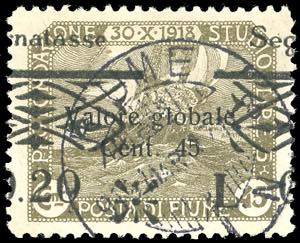 FIUME SEGNATASSE 1921 - 0,20 lire su 45 ... 