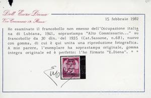 LUBIANA 1941 - 30 d. soprastampato ... 